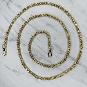 Gold Tone Barrel Chain Purse Strap Replacement Handbag Bag Crossbody ✨